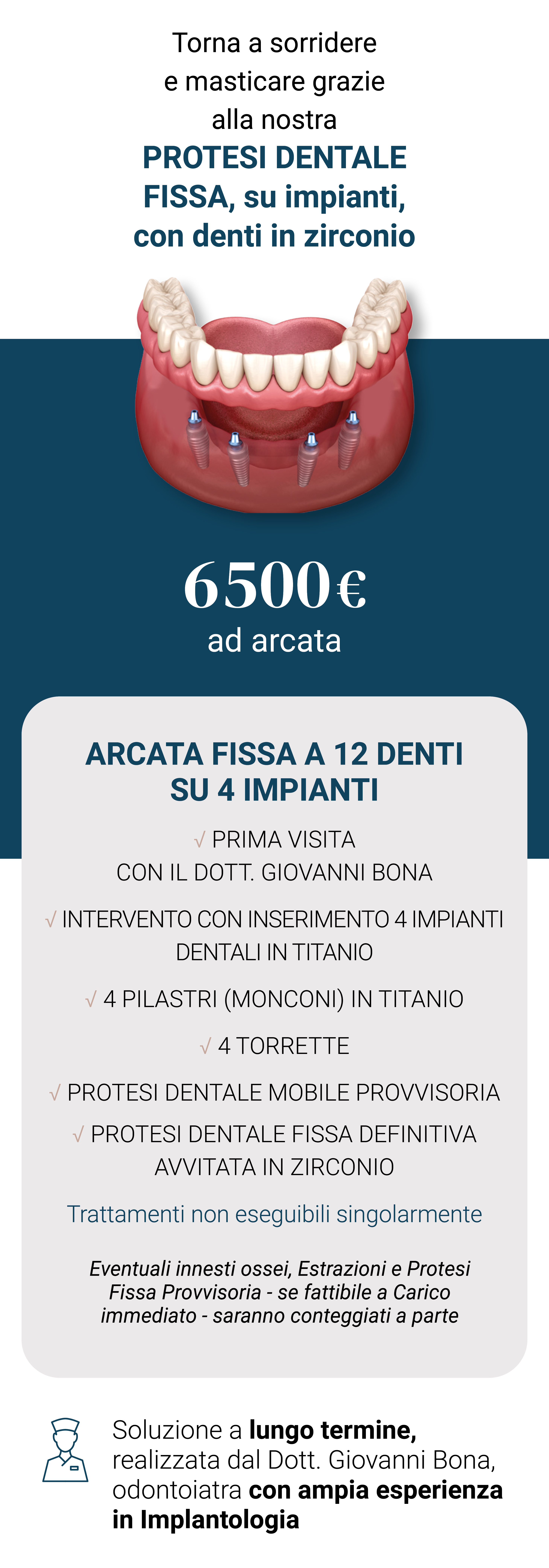 Implantologia arcata completa