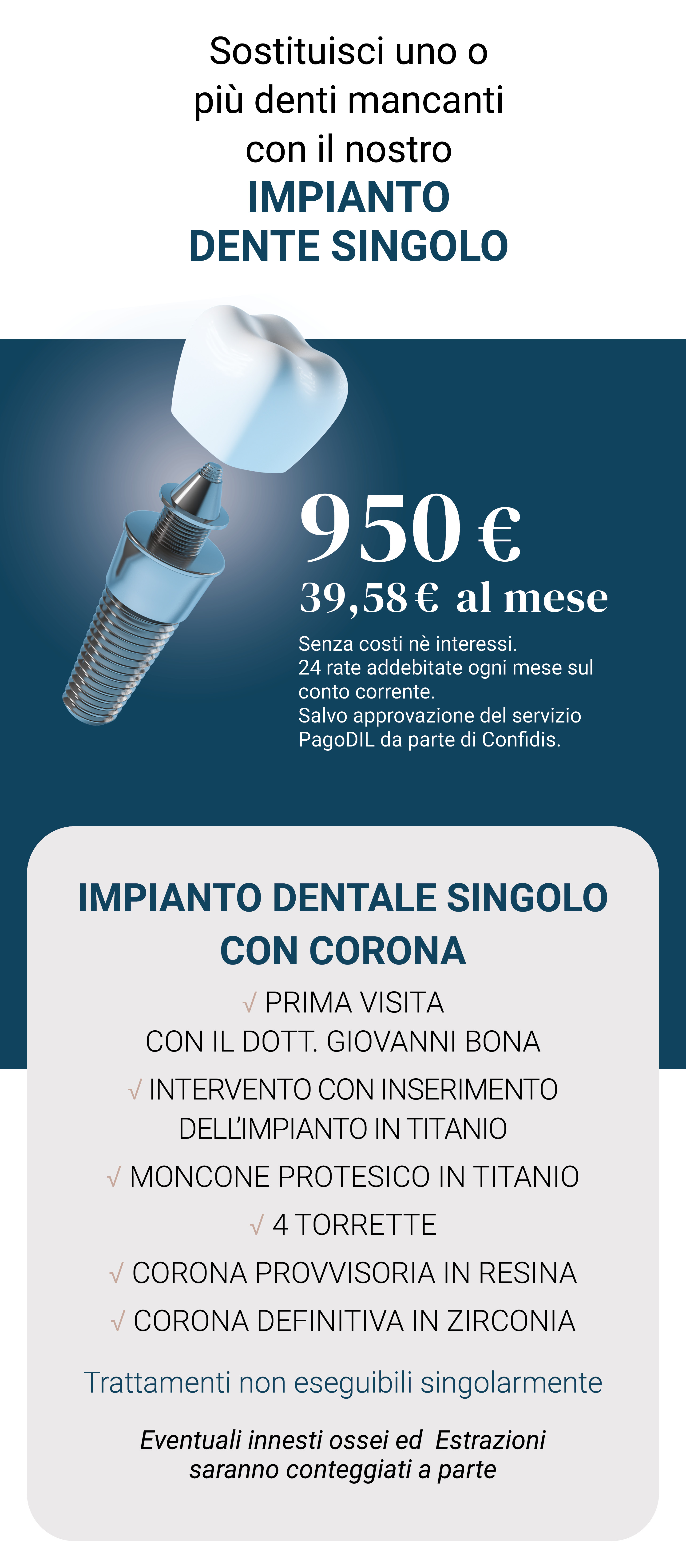 Impianto dente singolo